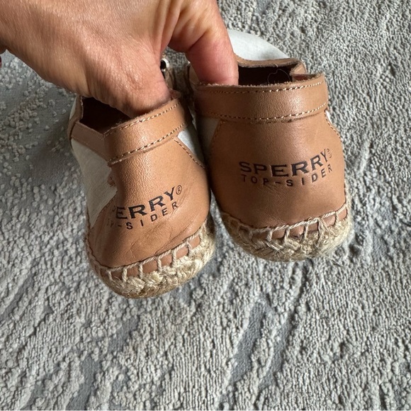 Sperry TopSider Danica Espadrille Slip On boat Shoes  Flats cream tan loafer 11 - Picture 5 of 10